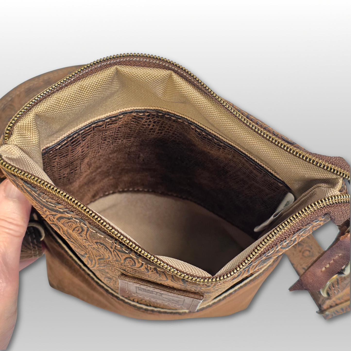 Around Town Crossbody Faux Leather