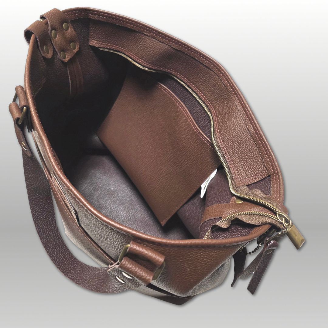 Brooke leather tote