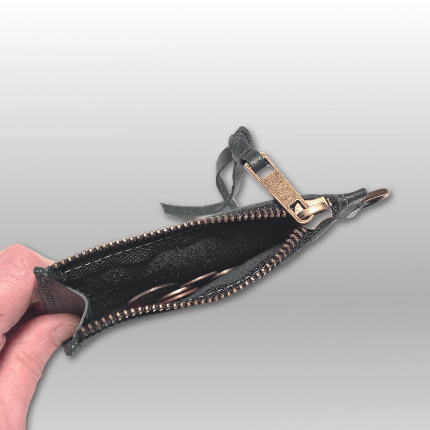 Leather Zipper Card Wallet - Crafty Juniper