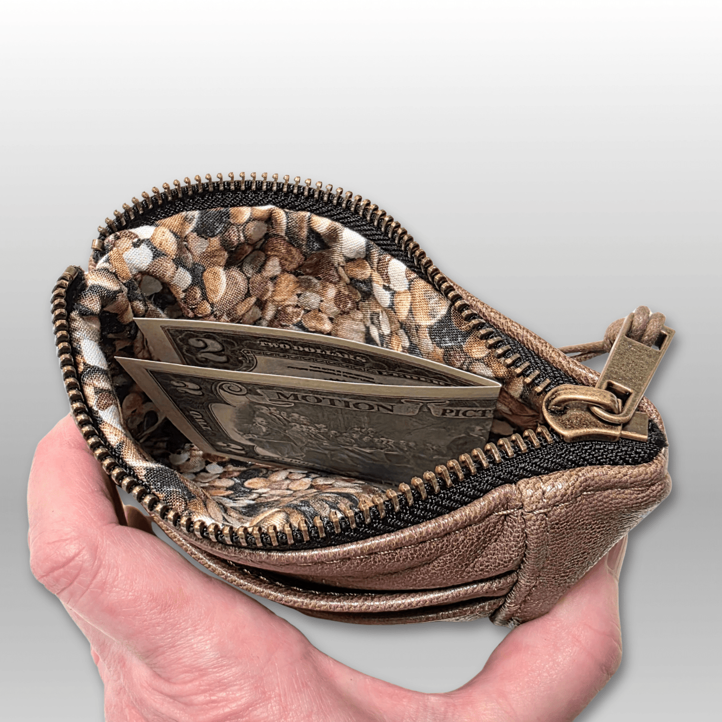 Leather Zip-up Card Holder - Crafty Juniper