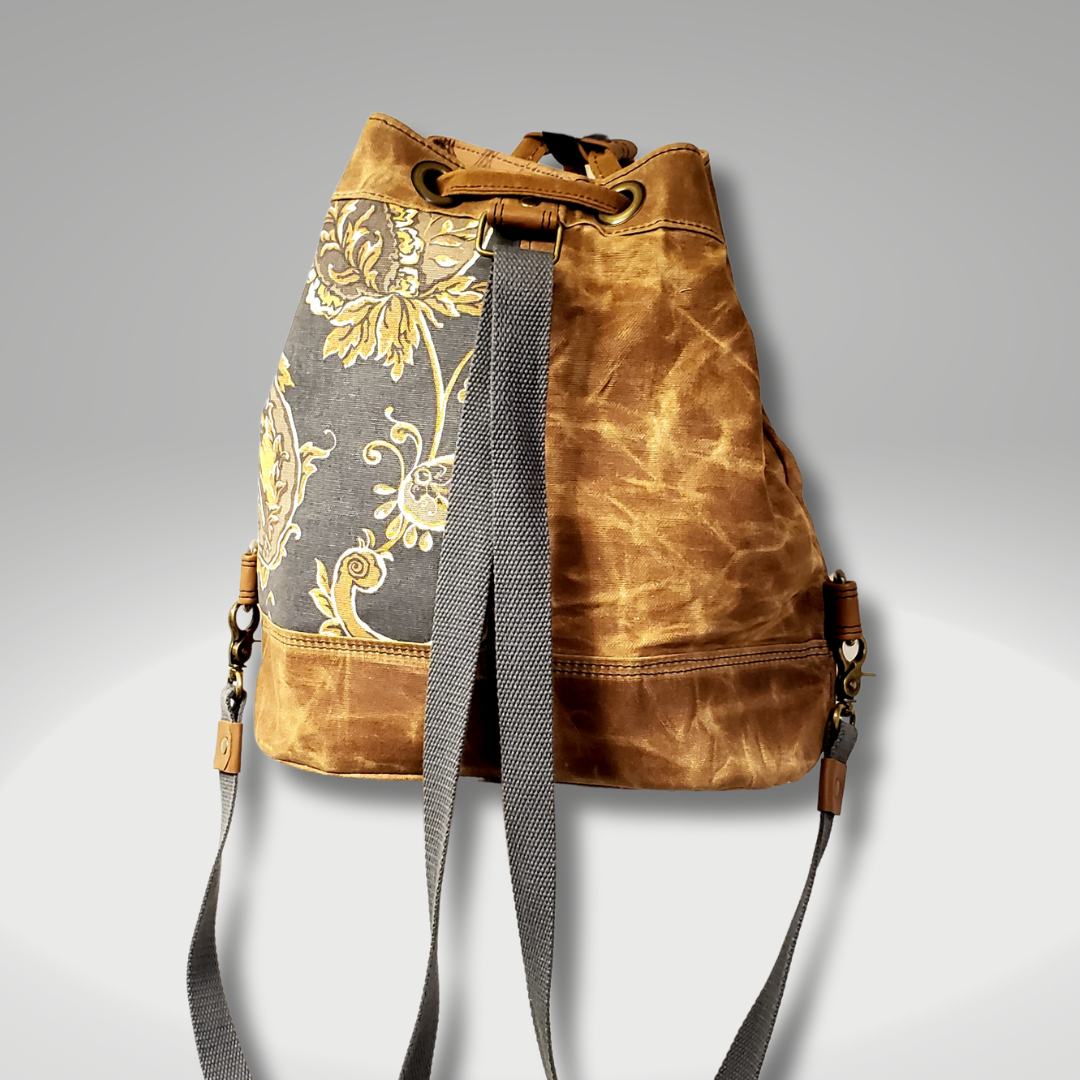 Convertible Drawstring Bucket Bag