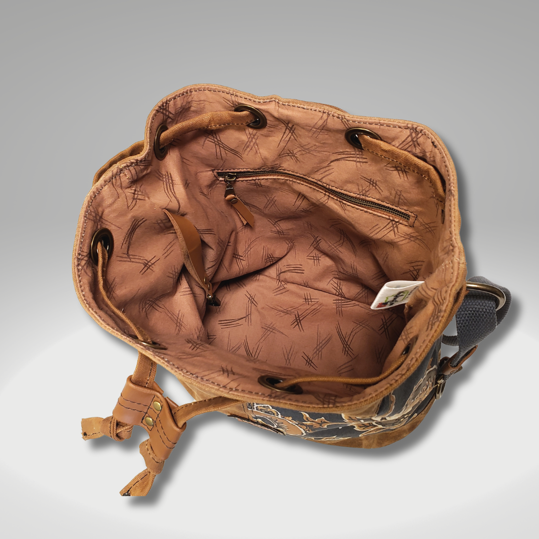 Convertible Drawstring Bucket Bag