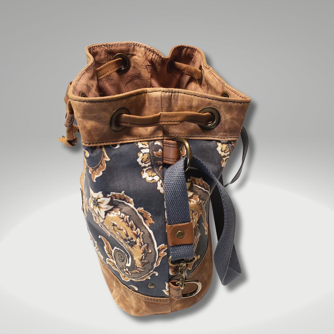 Convertible Drawstring Bucket Bag
