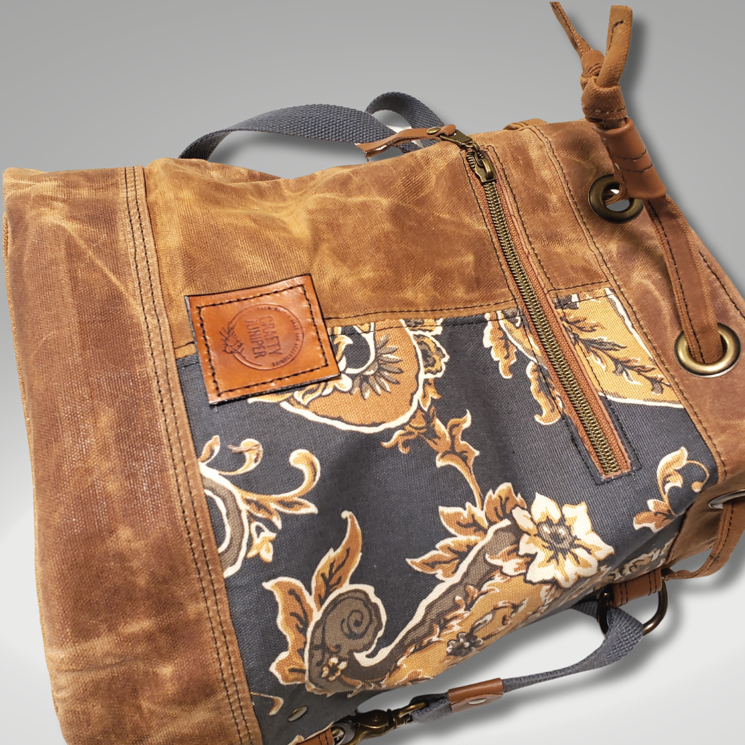 Convertible Drawstring Bucket Bag