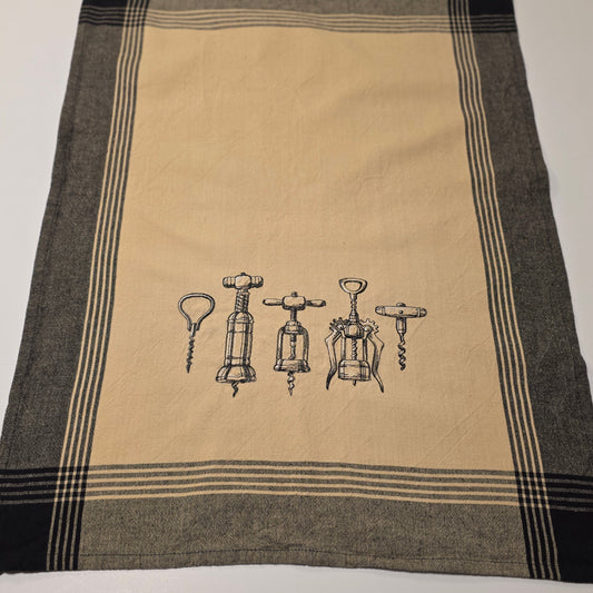 Embroidered Tea Towel - Sip Sip Hooray