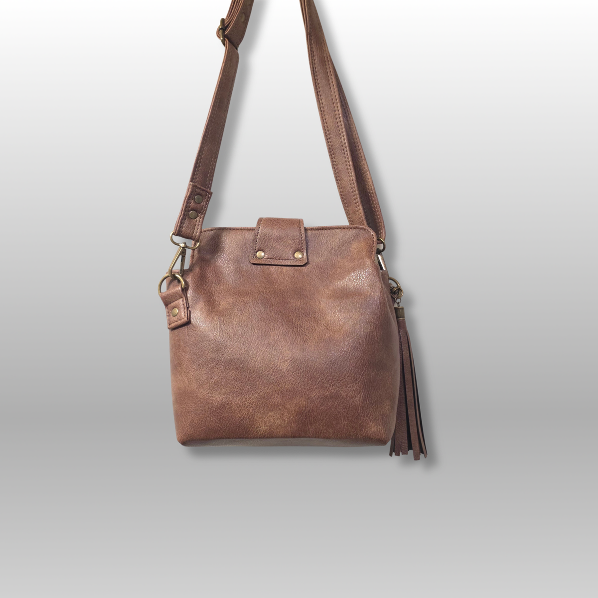 Cianna Faux Leather Crossbody Bag