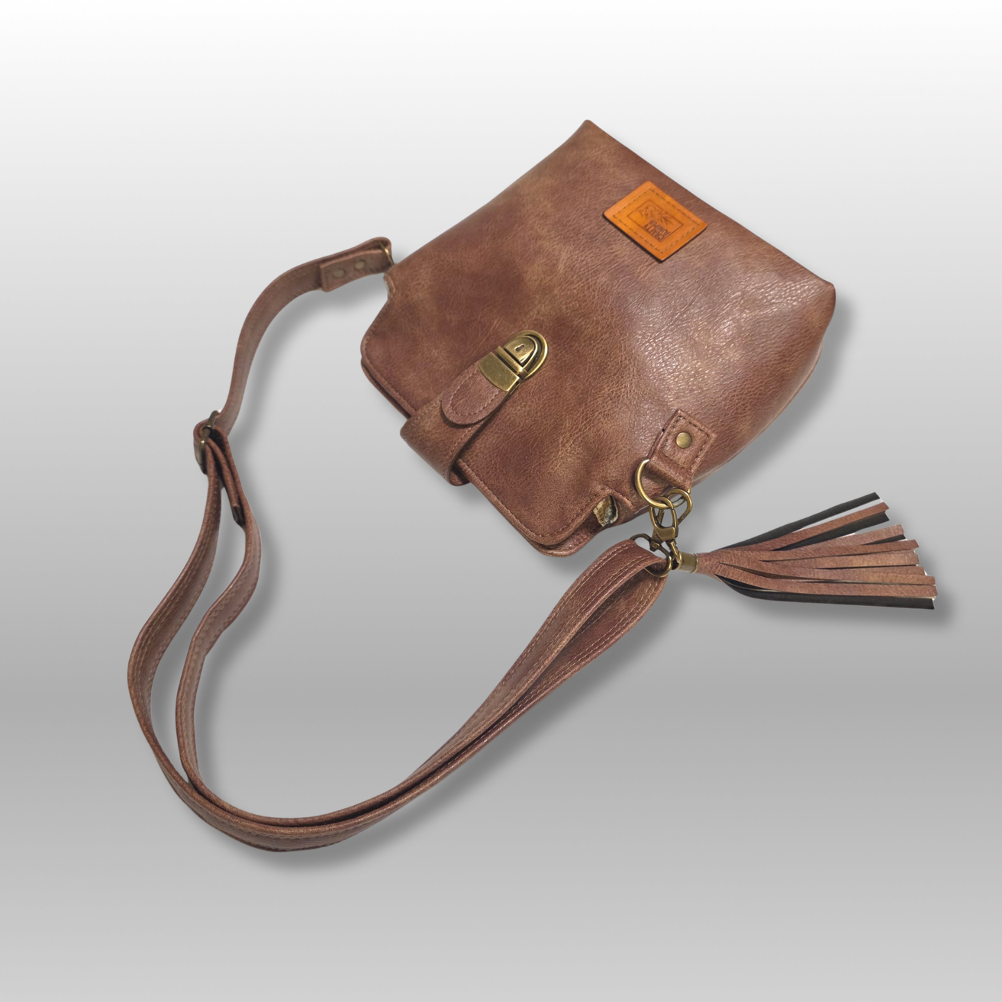 Cianna Faux Leather Crossbody Bag