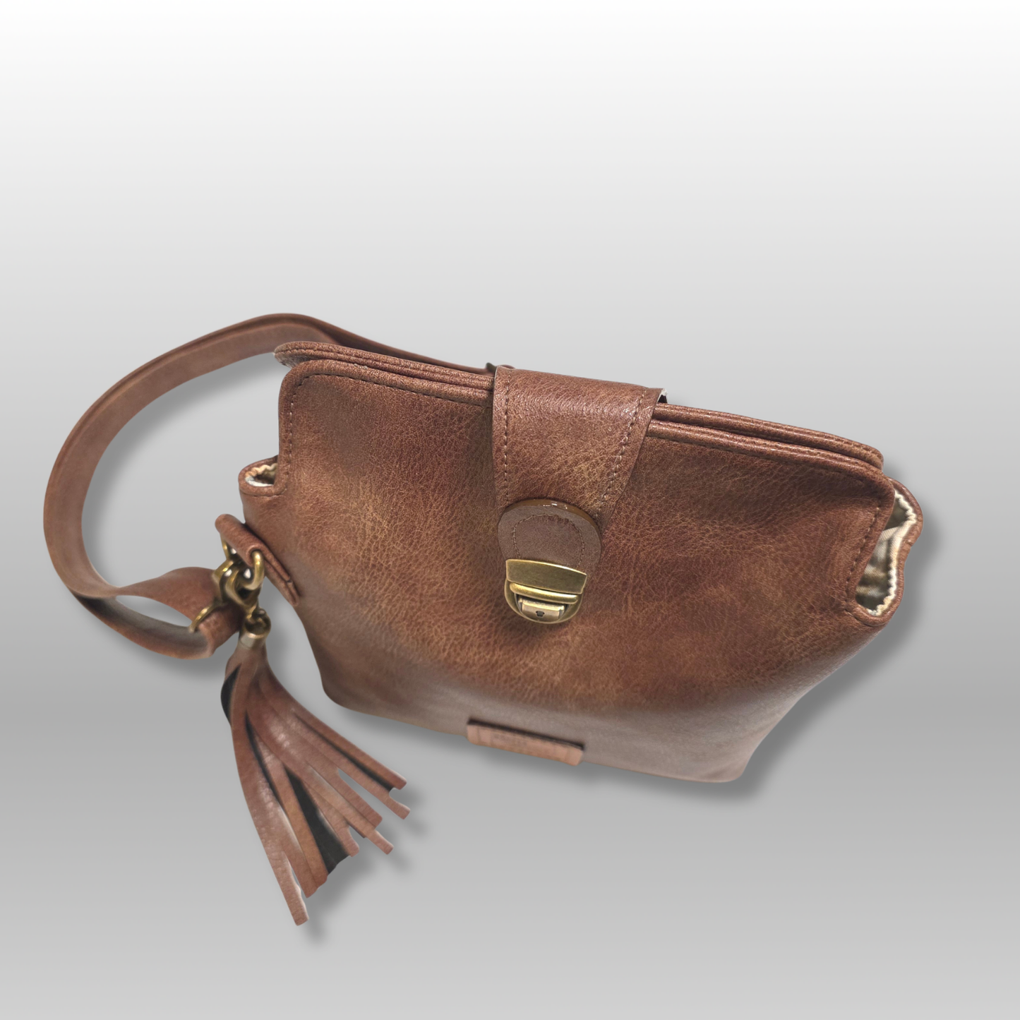 Cianna Faux Leather Crossbody Bag