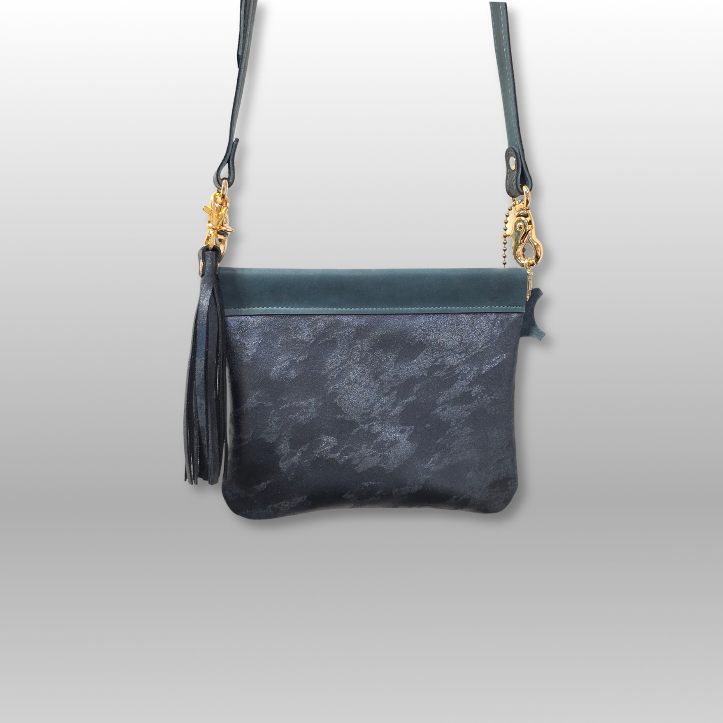 Leather Pop Open Crossbody Bag
