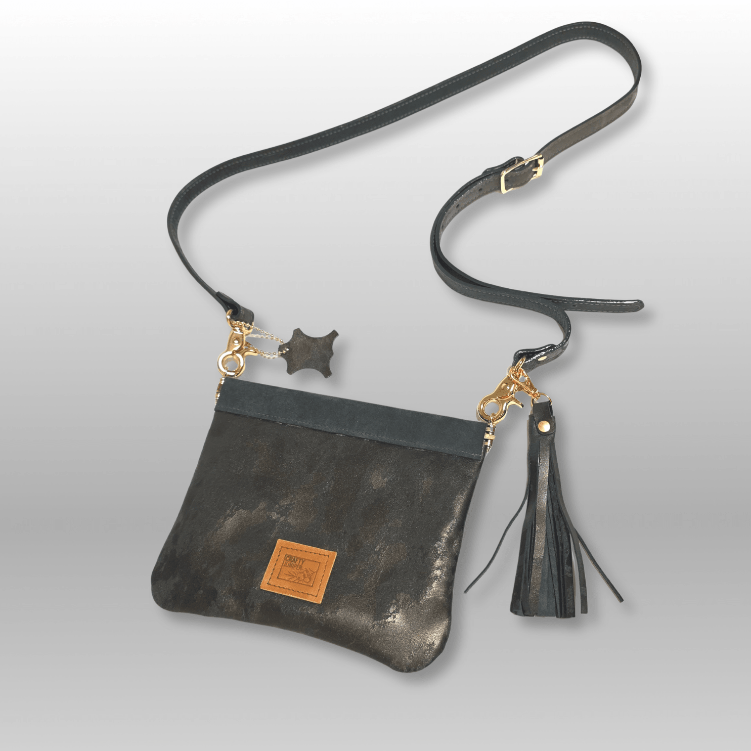 Leather Pop Open Crossbody Bag - Crafty Juniper