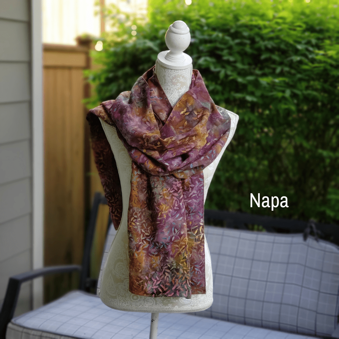 Batik Rayon Scarf - color options - Crafty Juniper