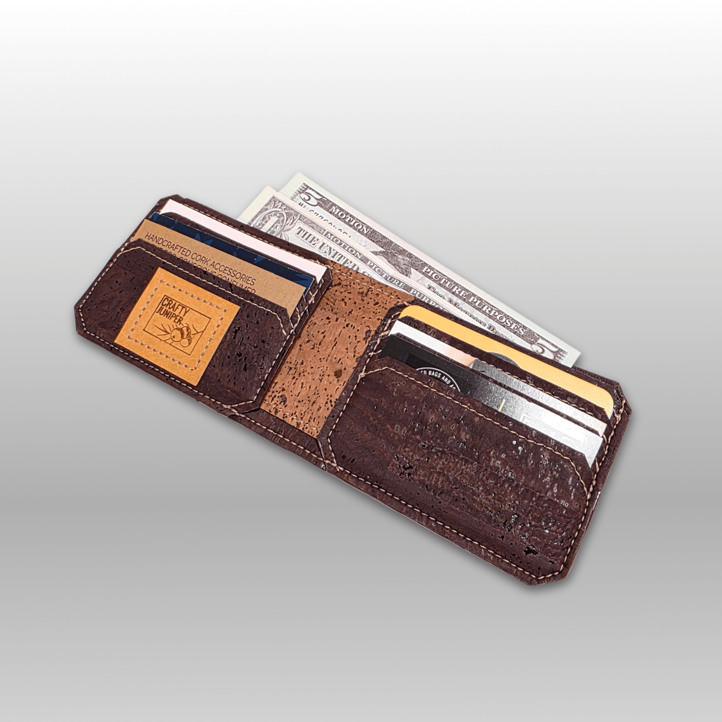 Bifold Cork Wallet - Crafty Juniper
