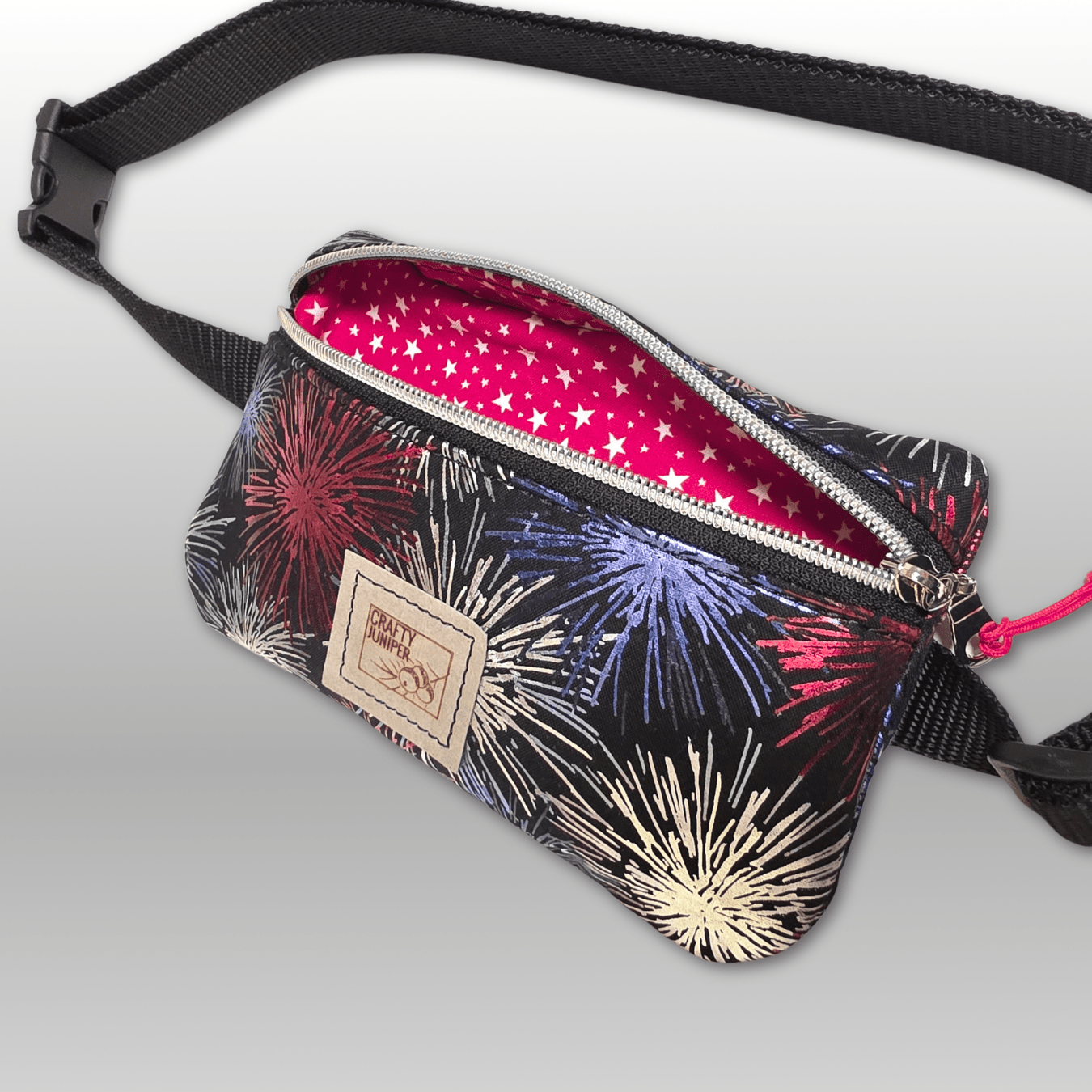 Bum Bag in Fireworks Cotton - Crafty Juniper