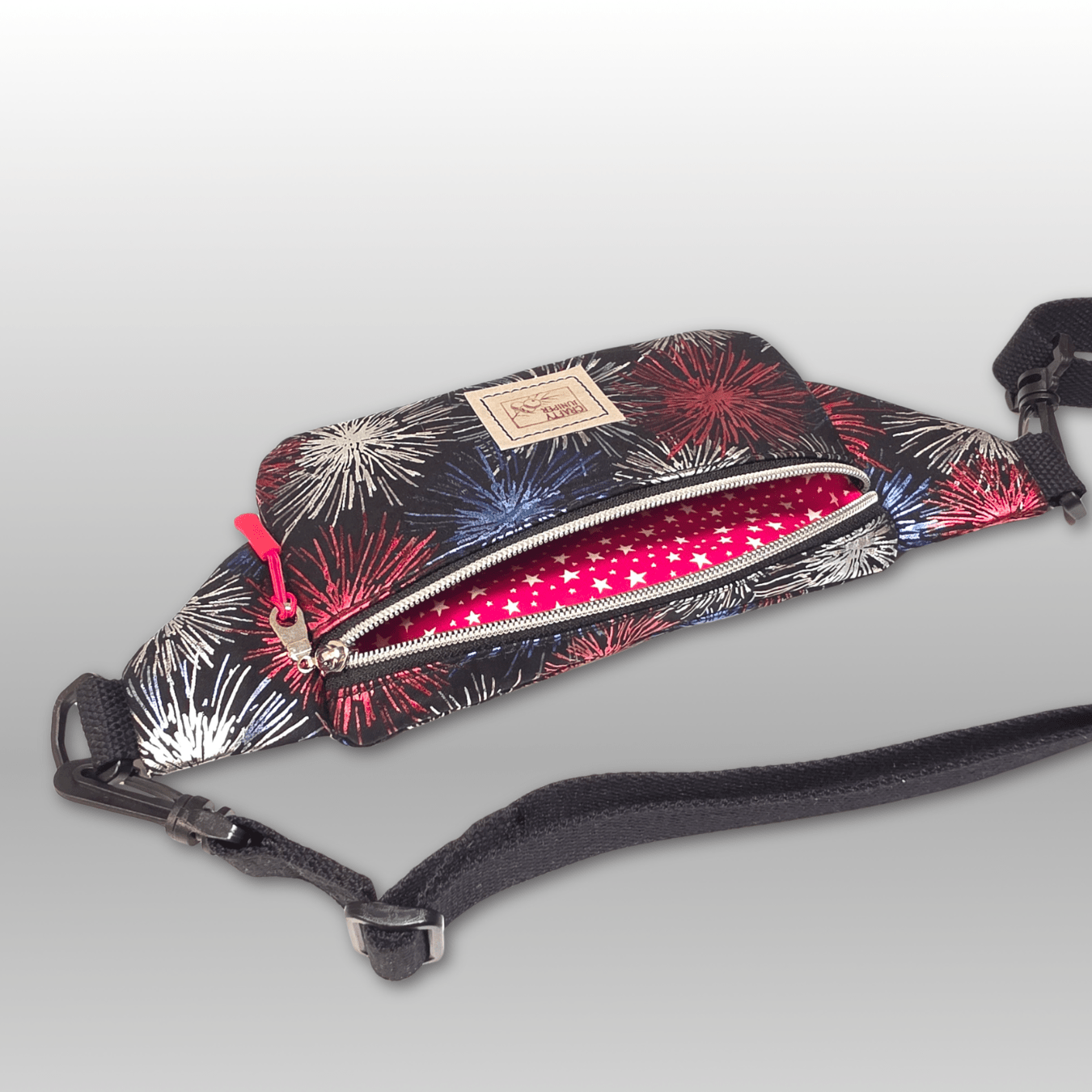 Bum Bag in Fireworks Cotton - Crafty Juniper