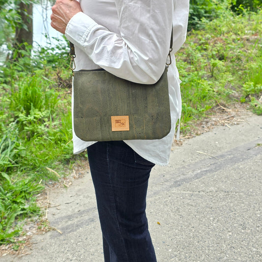 Callisto Cork Slim Crossbody - Crafty Juniper