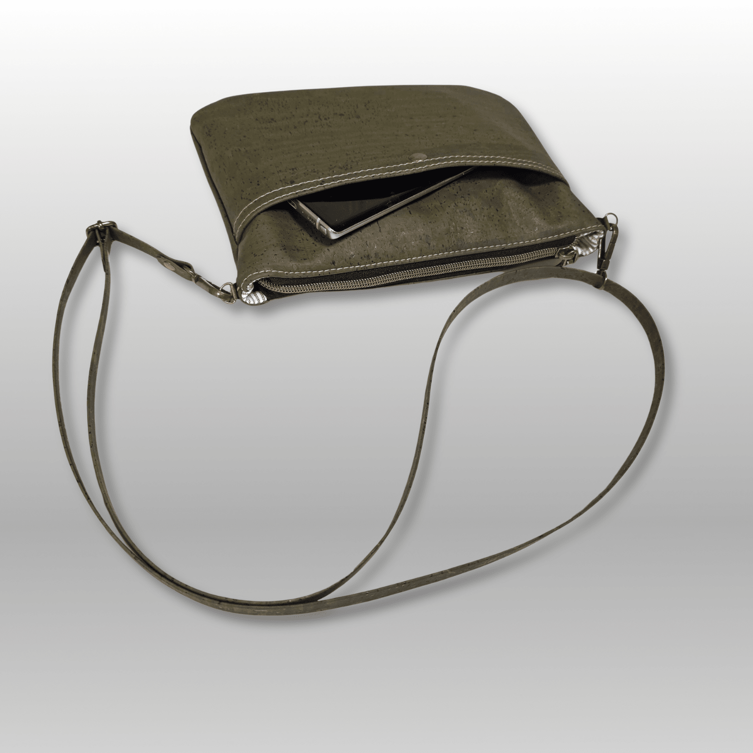 Callisto Cork Slim Crossbody - Crafty Juniper