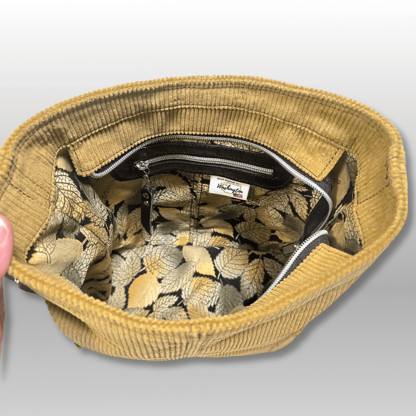 Compass Bag in Corduroy - Crafty Juniper