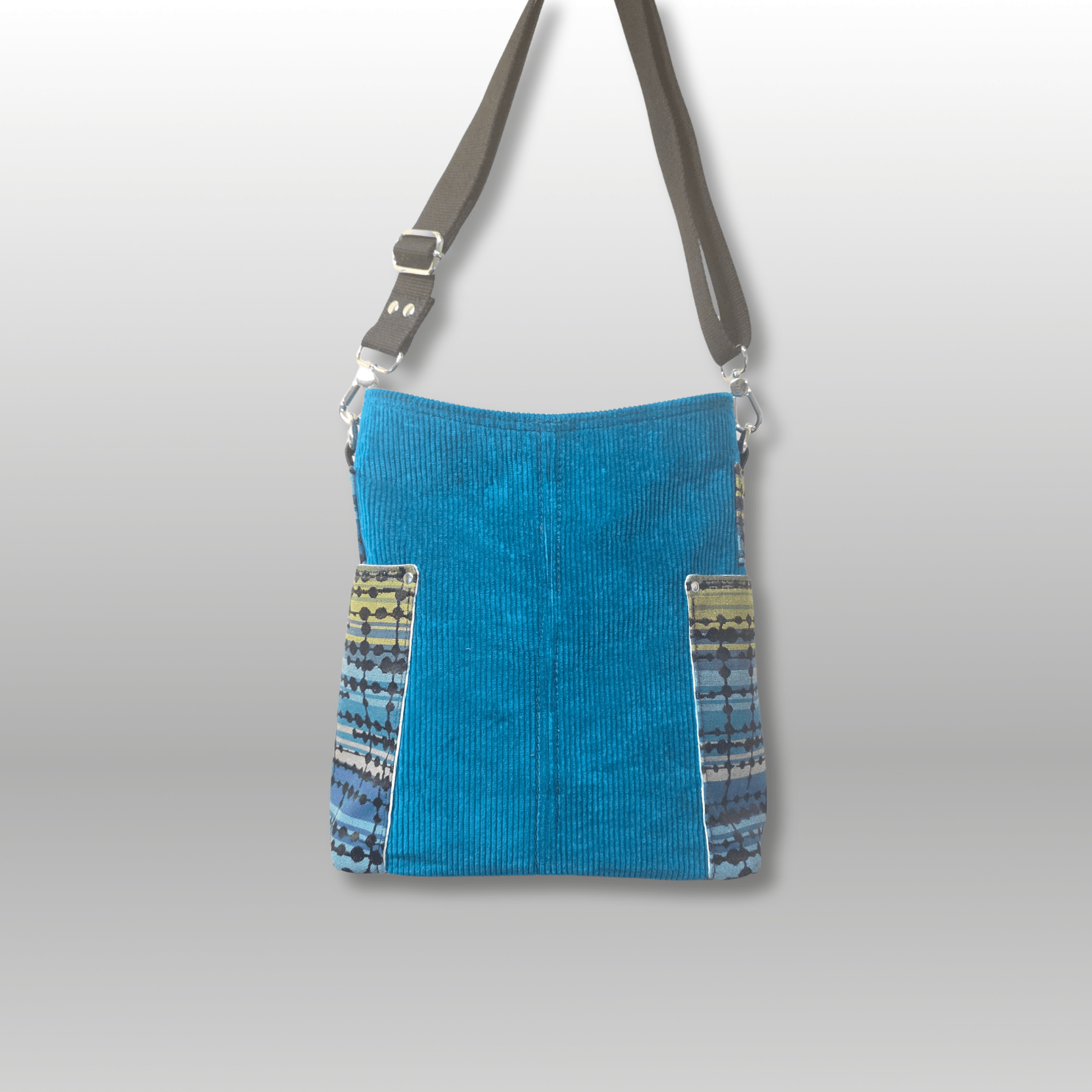 Compass Bag in Corduroy - Crafty Juniper