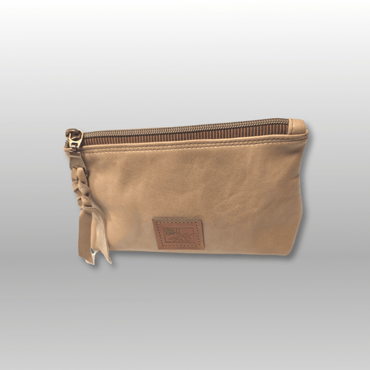 Deerskin zipper pouch - Crafty Juniper