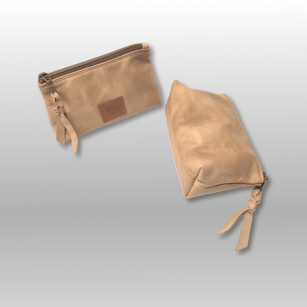 Deerskin zipper pouch - Crafty Juniper