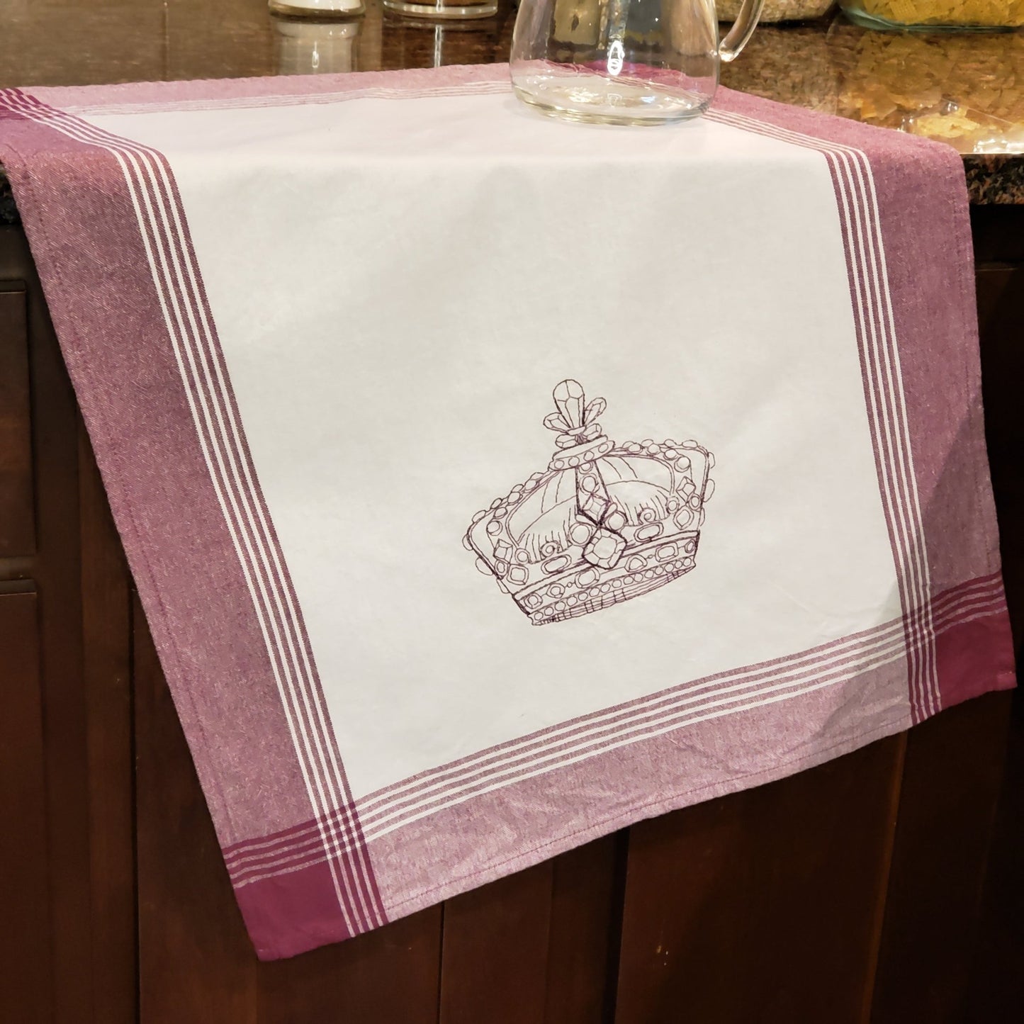 Embroidered Tea Towel - Crafty Juniper