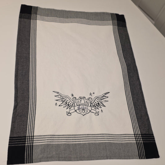 Embroidered Tea Towel - Rebel - Crafty Juniper
