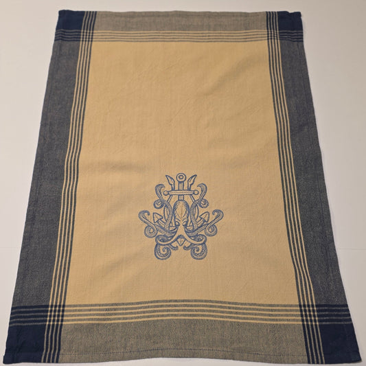 Embroidered Tea Towel - Release the Kraken - Crafty Juniper