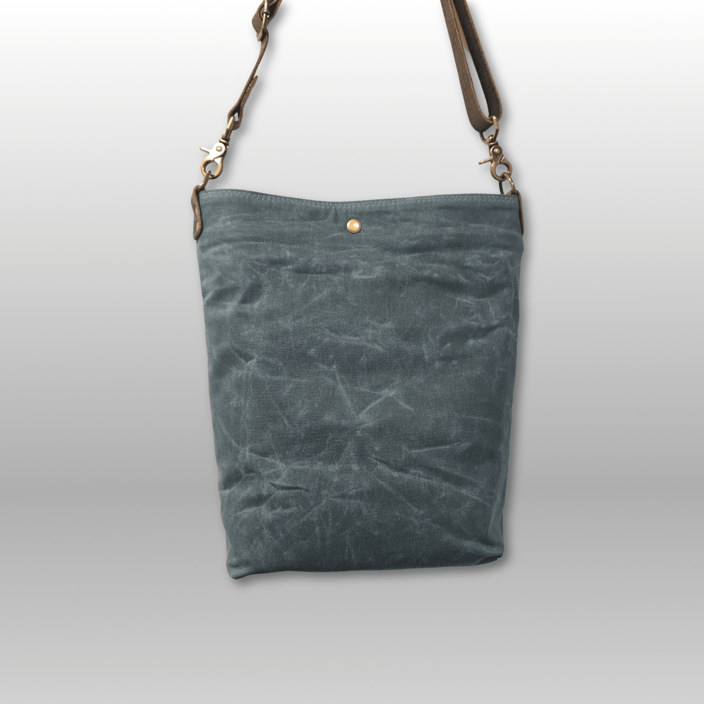 Hedgerow Book Bag in Waxed Canvas - Crafty Juniper