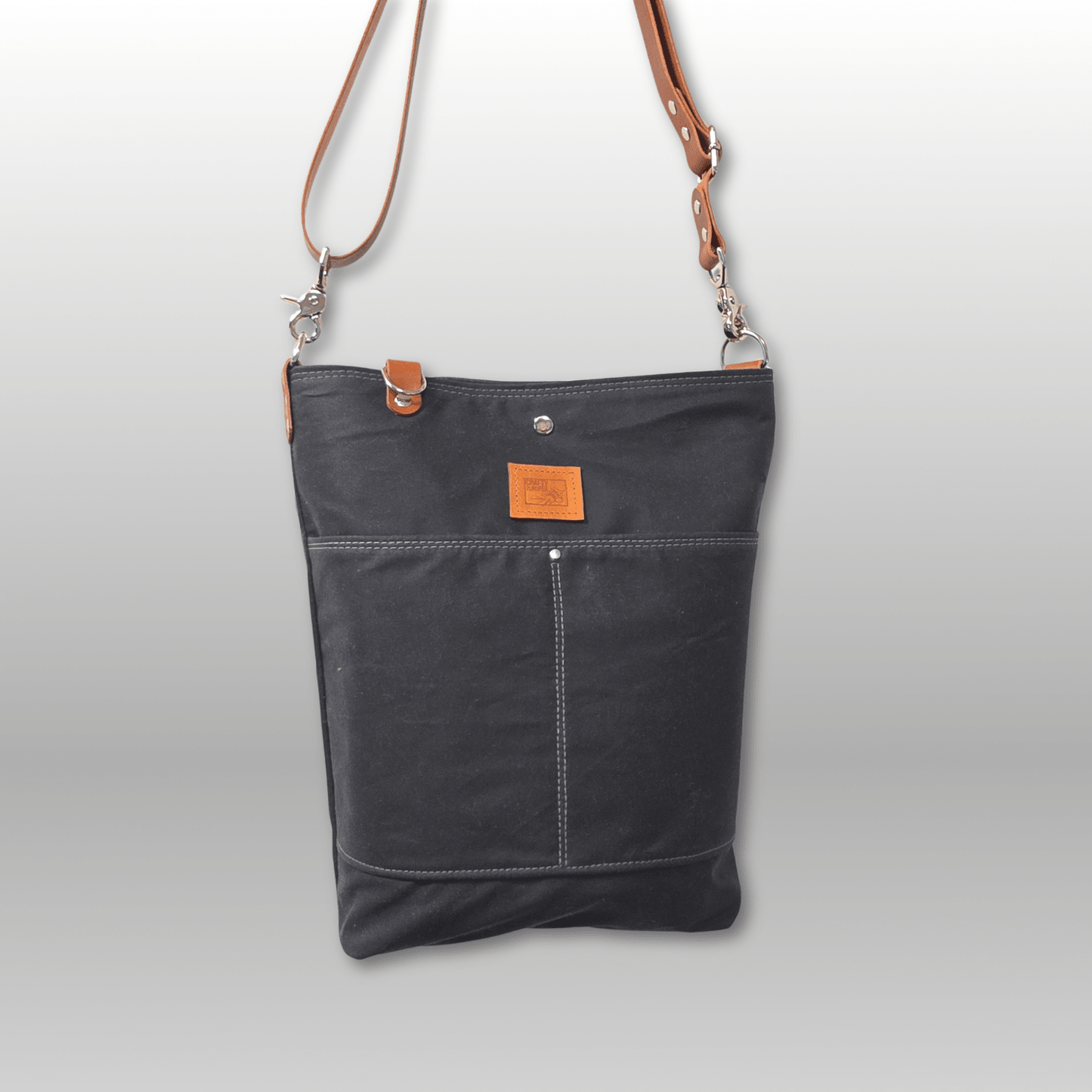 Hedgerow Book Bag in Waxed Linen - Crafty Juniper