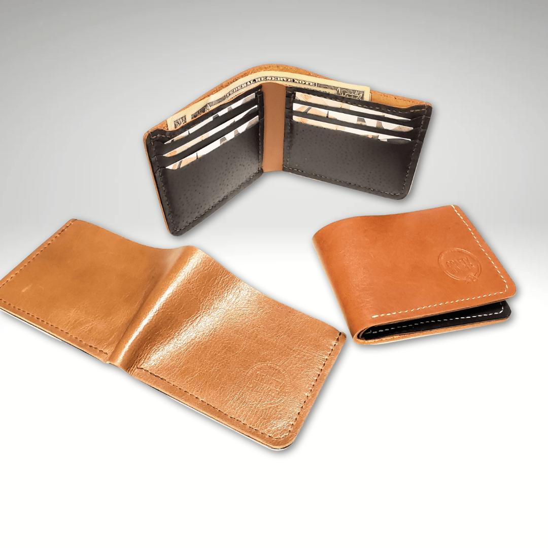 Men's Leather Bifold Wallet - Crafty Juniper