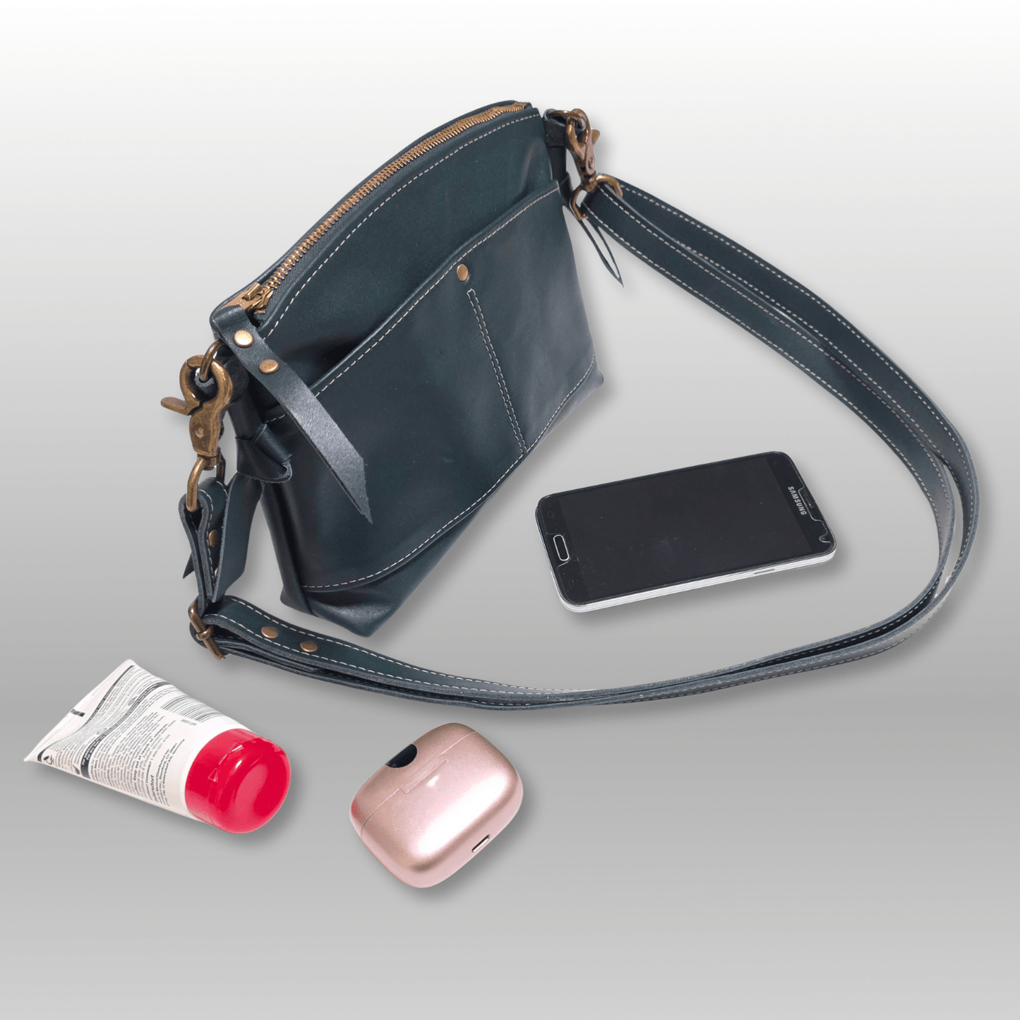 Mini Leather Crossbody Bag - Crafty Juniper