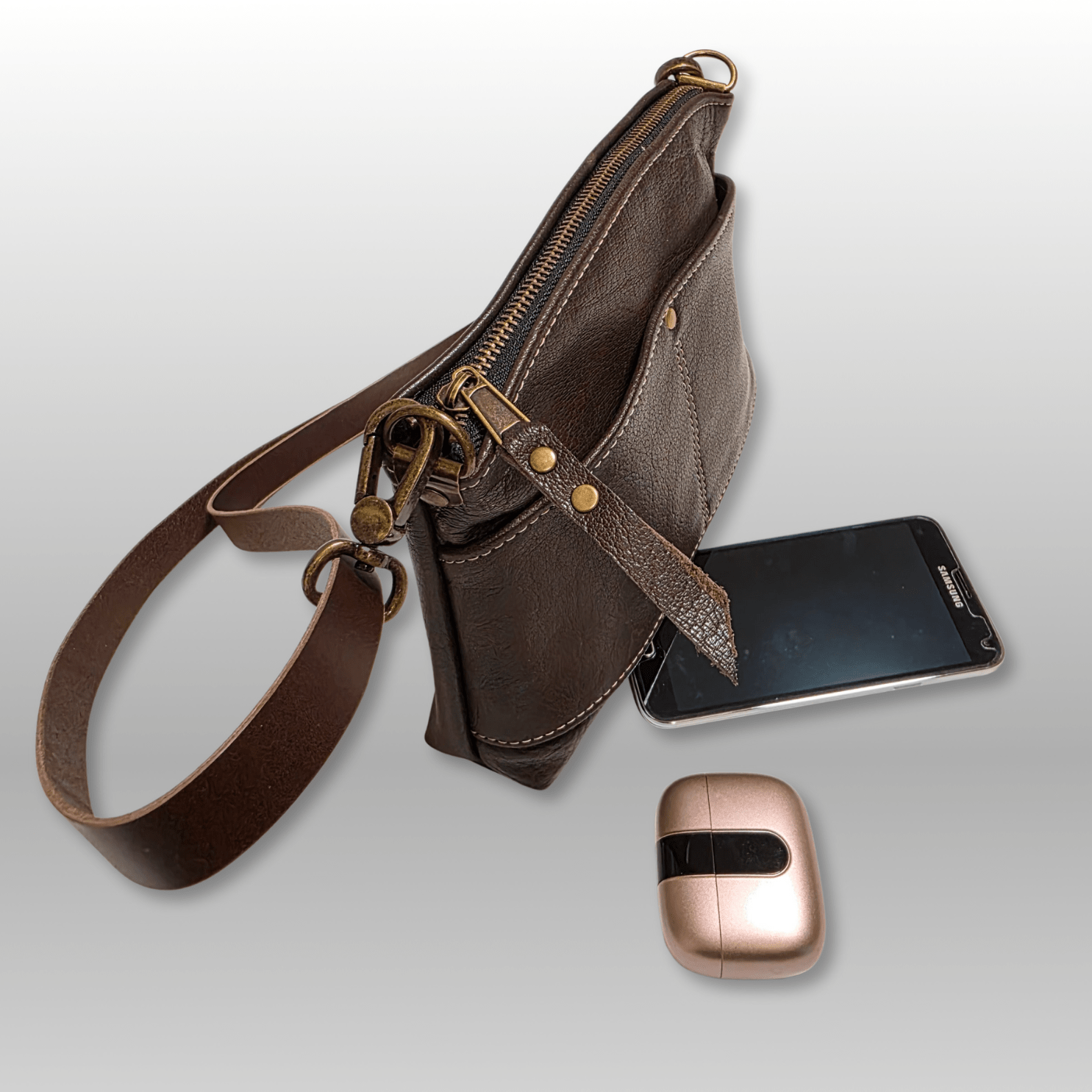 Mini Leather Crossbody Bag - Crafty Juniper
