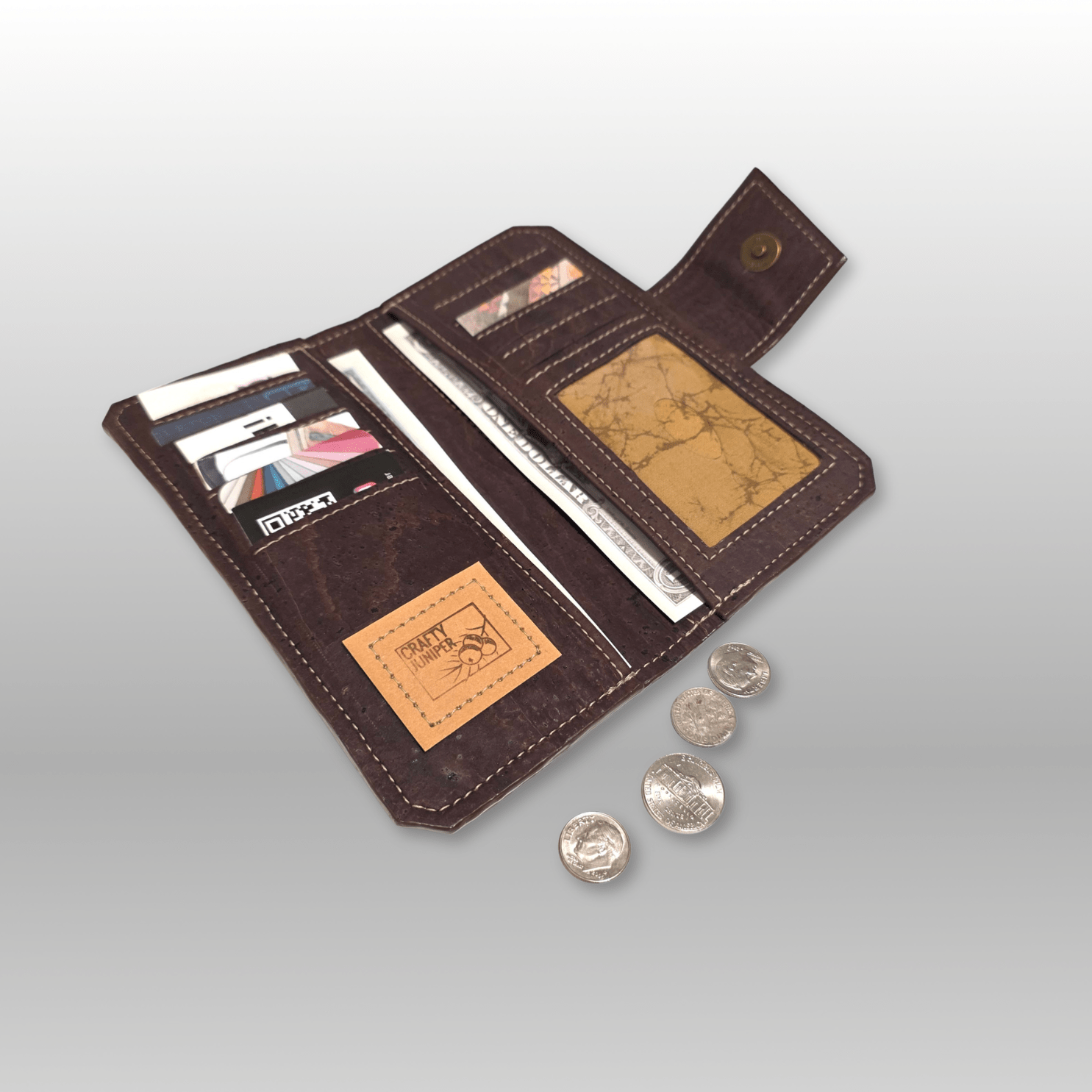 Tall Cork Wallet - Crafty Juniper