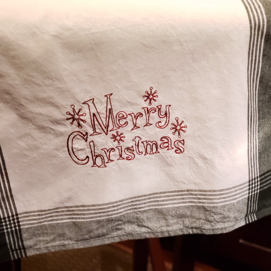 Embroidered Tea Towel