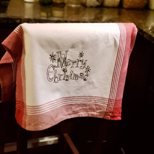 Embroidered Tea Towel