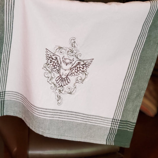 Embroidered Tea Towel