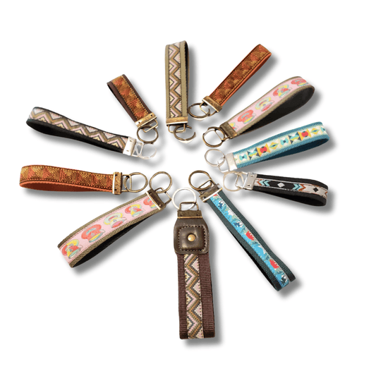 Various Ribbon and Webbing Key Fobs - Crafty Juniper