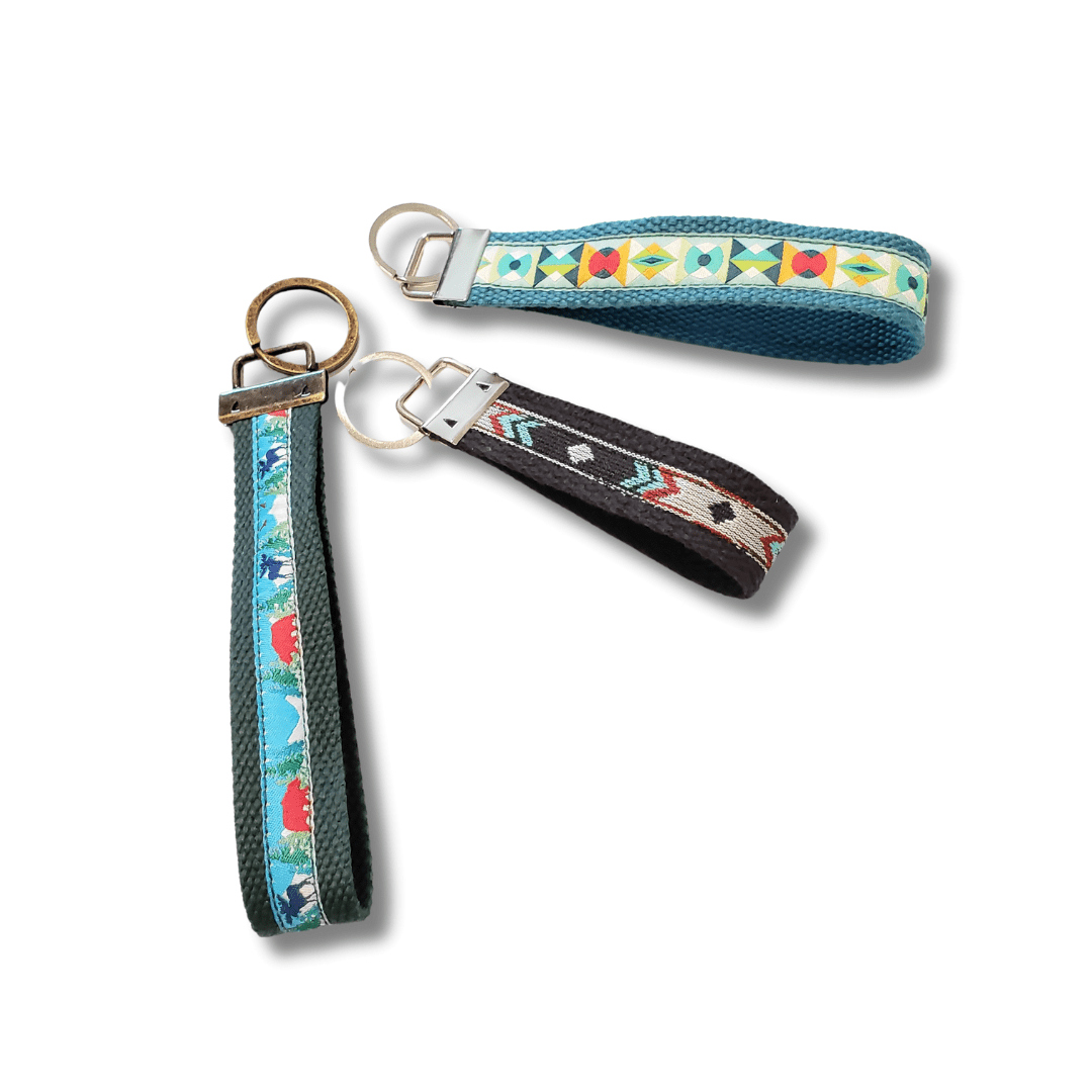 Various Ribbon and Webbing Key Fobs - Crafty Juniper