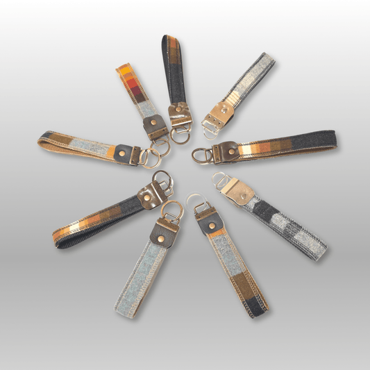 Wool and Webbing Key Fob - Crafty Juniper