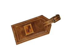 Load image into Gallery viewer, Leather luggage tag
